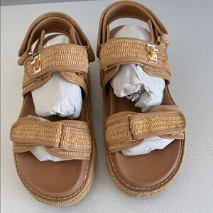 Shore Raffia Platform Sandal